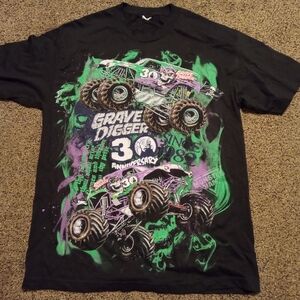 Monster Truck 2012 Gravedigger T Shirt 30 Year Anniversary Alstyle Tag XL